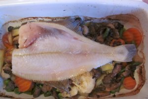 Calcan pe pat de legume