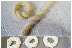 Covrigi cu brânză dulce