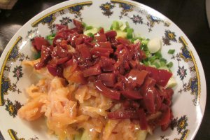 Salata de cartofi cu somon afumat