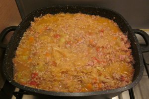 Varza murata cu carne si orez