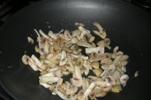 Goujonette de somon cu ciuperci