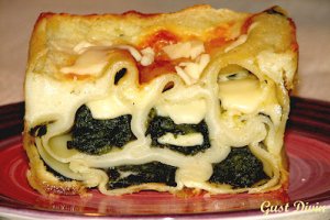 Cannelloni cu spanac, mozzarella si gorgonzola
