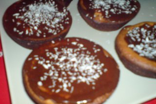 Briose cu glazura de cappucino