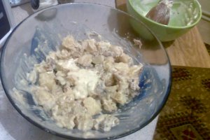 Salata de cartofi cu sprot afumat
