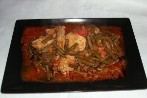 Manacare de fasole pastai cu pui
