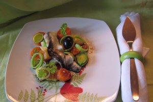 Salata de hering marinat