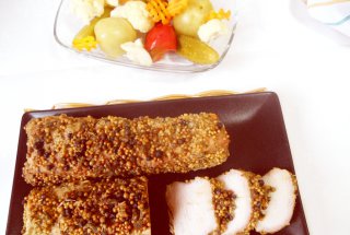 Cotlet de porc în crustă de condimente