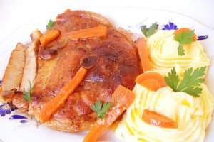 Friptură din  felie de pulpă de porc