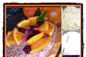 Budinca de quinoa cu fructe