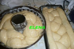 Cozonac cu nuca,rahat si fructe confiate