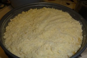Prajitura cu mousse de mere si budinca de vanilie