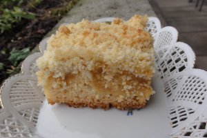 Prajitura cu mousse de mere si budinca de vanilie