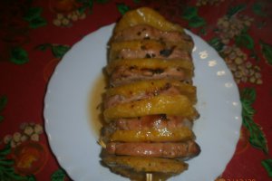 Muschi de porc cu ananas