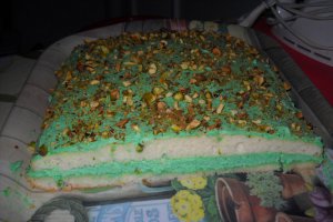 Prajitura cu crema de fistic