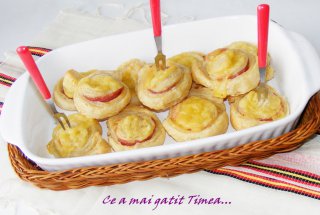 Spirale cu sunca si cascaval