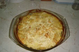 Cartofi cu smantana si usturoi la cuptor