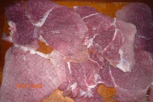 Friptura de porc cu sos de portocale