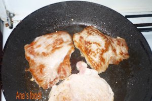 Friptura de porc cu sos de portocale