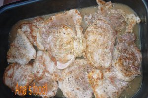 Friptura de porc cu sos de portocale