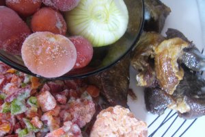 Mancare de fasole teci cu carne de porc