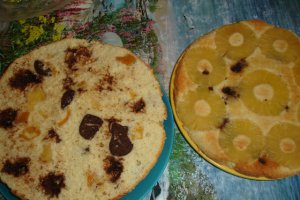 Tort  racoritor cu fructe si ciocolata