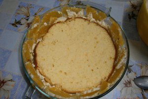 Tort cu frisca si portocale