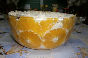 Tort cu frisca si portocale