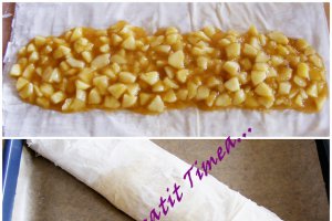 Strudel cu mere si portocale
