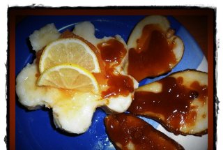 Gris cu lapte si pere caramelizate