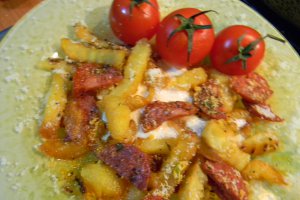 Cartofi cu chorizo (la cuptor)