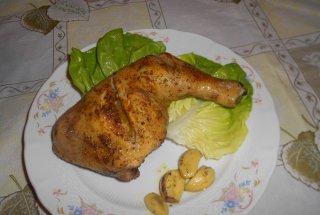 Pulpe de pui la cuptor cu curry si usturoi