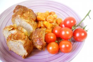 Pulpă de viţel cu legume înăbuşită la cuptor