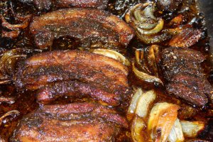 Piept de porc la cuptor