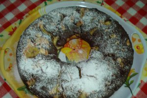 Chec cu banana si nuca
