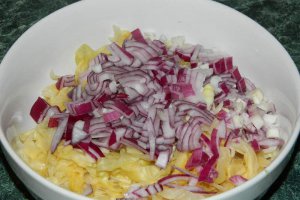Salata de varza murata cu ceapa