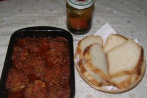 Pulpa de vitel la tava cu legume