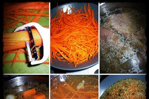 Supa de curcan cu taietei din morcov