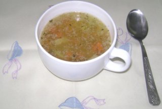Supa de curcan cu taietei de casa
