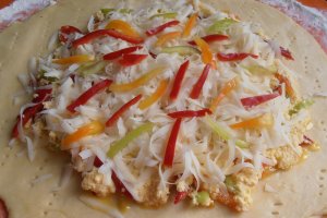 Tarta rustica cu ardei