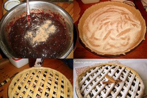 Tarta cu gem de prune si nuci