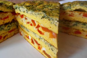 Tort aperitiv din omleta