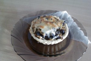 Mini tarte cu ciuperci si carne de pui