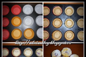 Mini tarte cu vanilie si visine