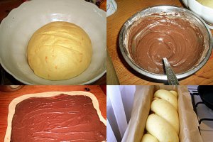 Cozonac pufos cu ciocolata