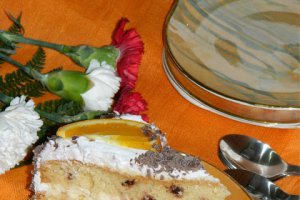 Tort cu crema de portocale