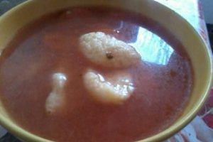 Supa de rosii cu galusti