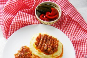 Pulpa de porc in sos de ceapa