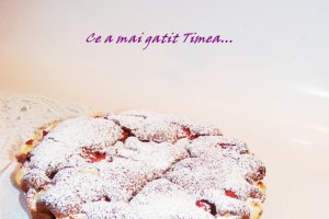 Prajitura cu budinca si capsuni