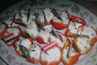 Barcute umplute cu brinza