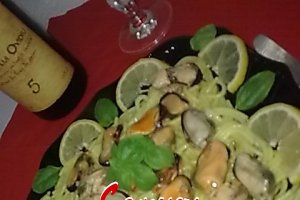 Spaghete cu scoici.